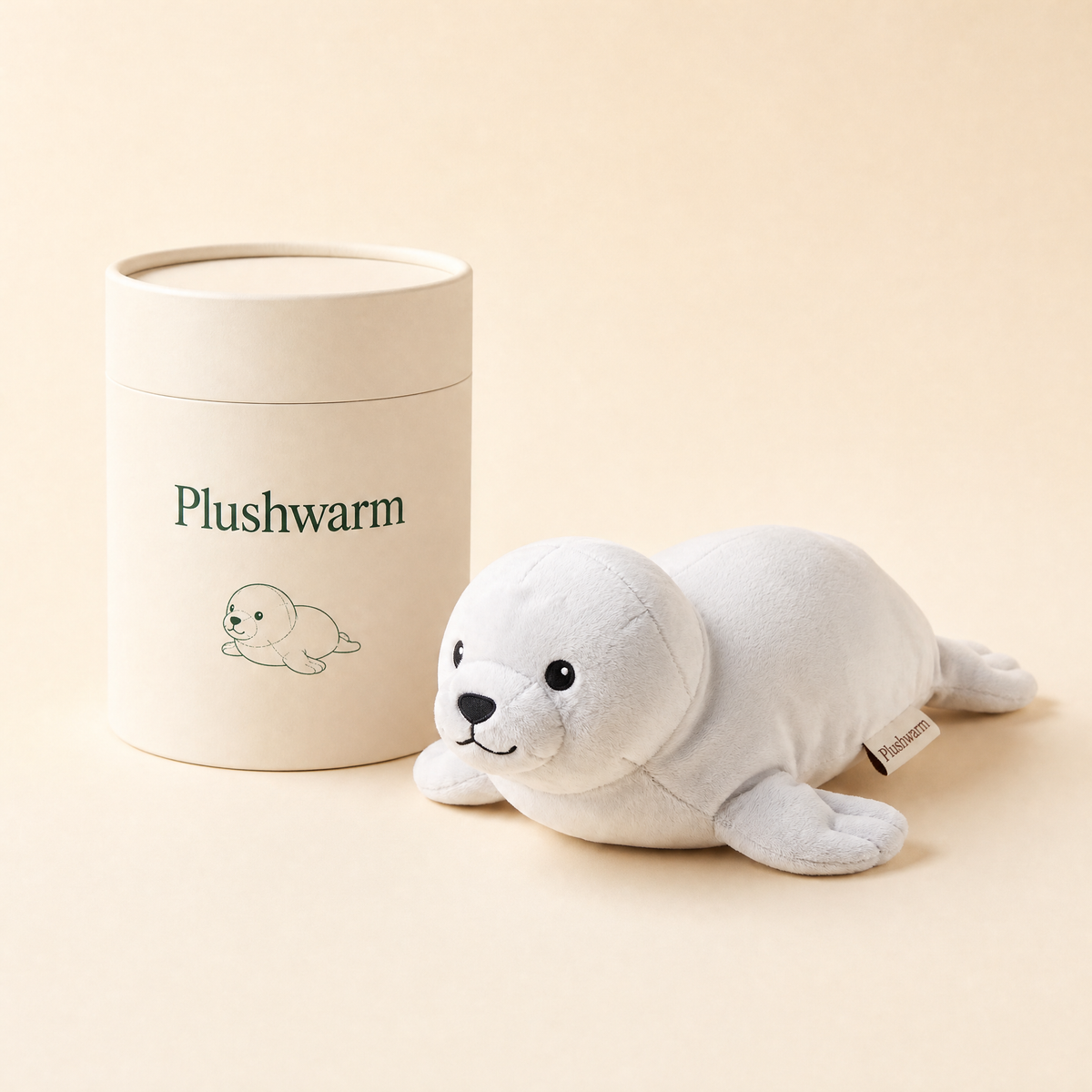 Sully the Seal, heatable weighted plush by Plushwarm
